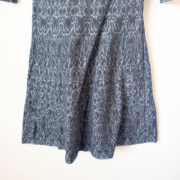 Peruvian Connection Fiesole Pima Cotton Dress Womens Size S Blue Black Jacquard - Picture 4 of 9